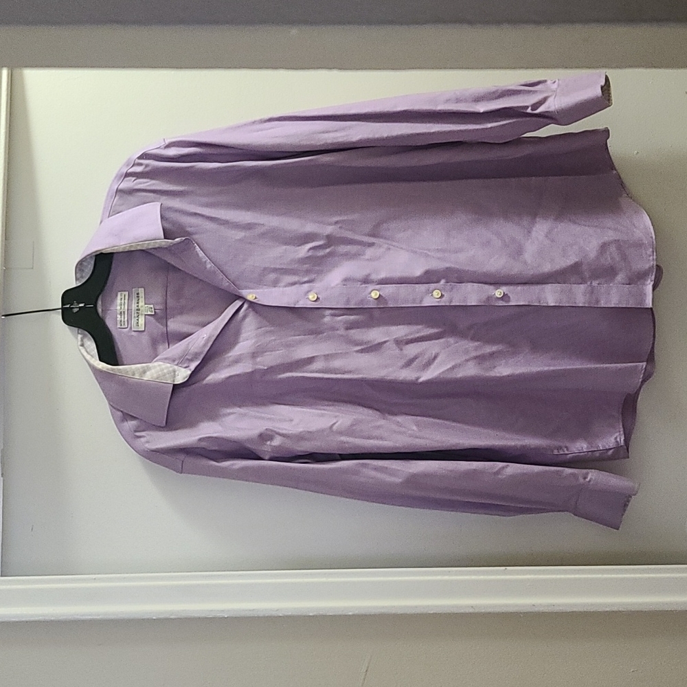 Jhane Barnes men's dress shirt, lilac, size 17 1/2 / 34-35 (L)